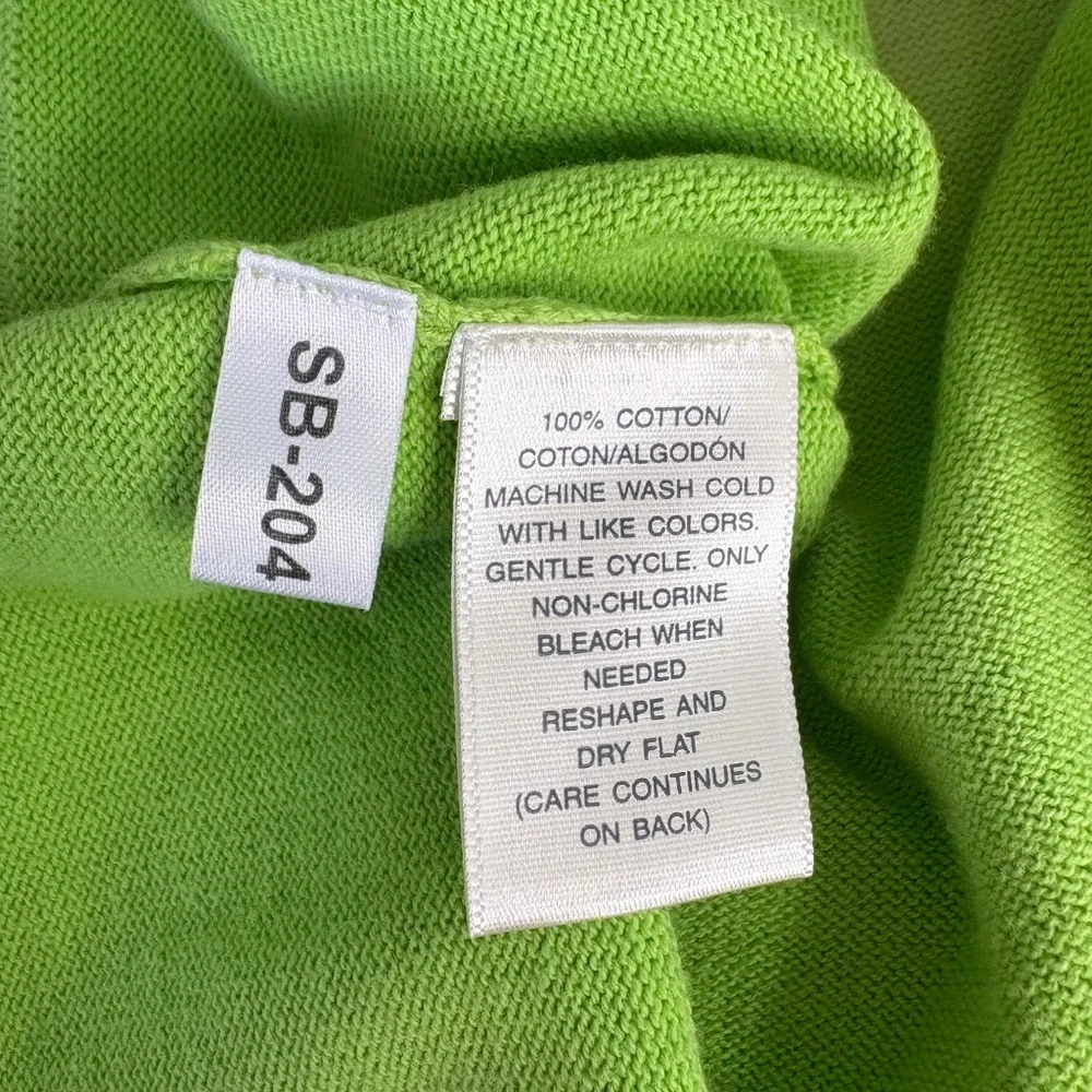 NWT Susan Bristol Ombre Green White Knit Sweater Top Women's Sz XL Preppy Casual